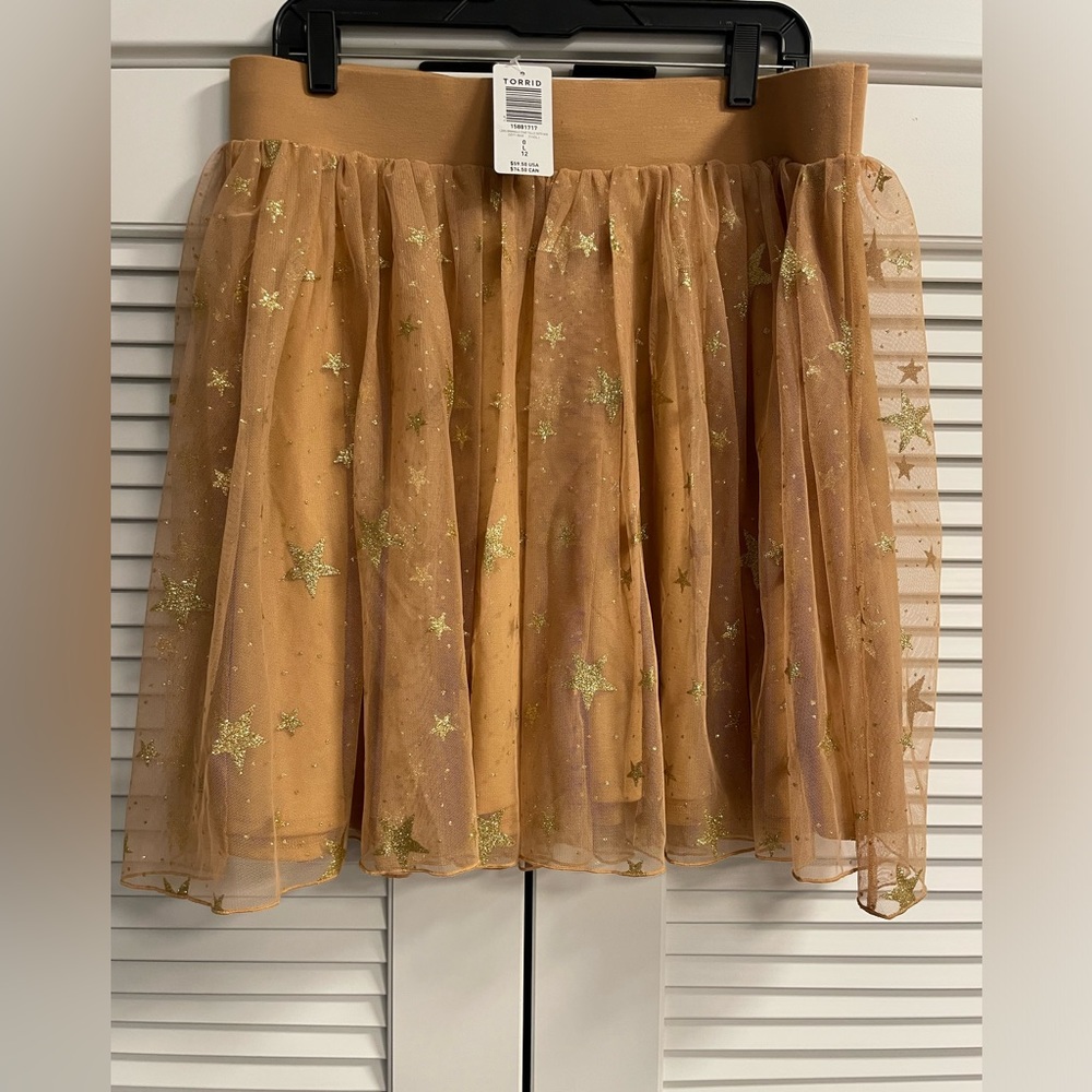 ✨Torrid Tulle Star Mini Skirt✨NWT. Size L/12 (0).